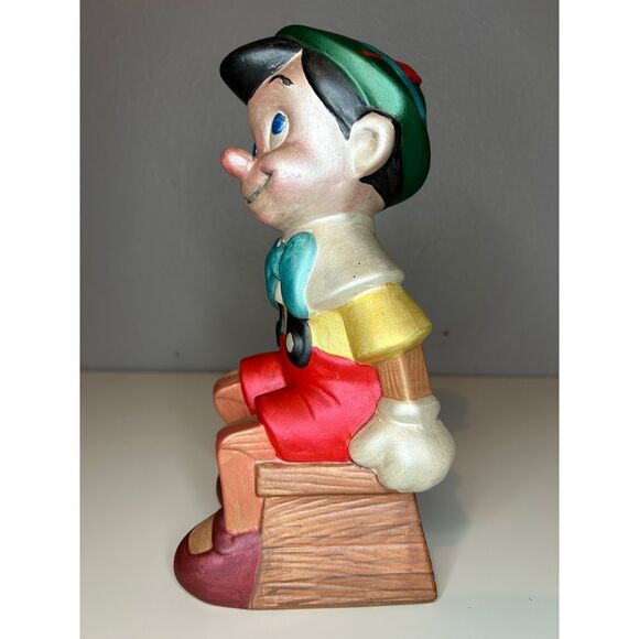 Vintage Pinocchio Ceramic Figurine Disney Collectible Decorative Statue 9'' - Picture 2 of 5